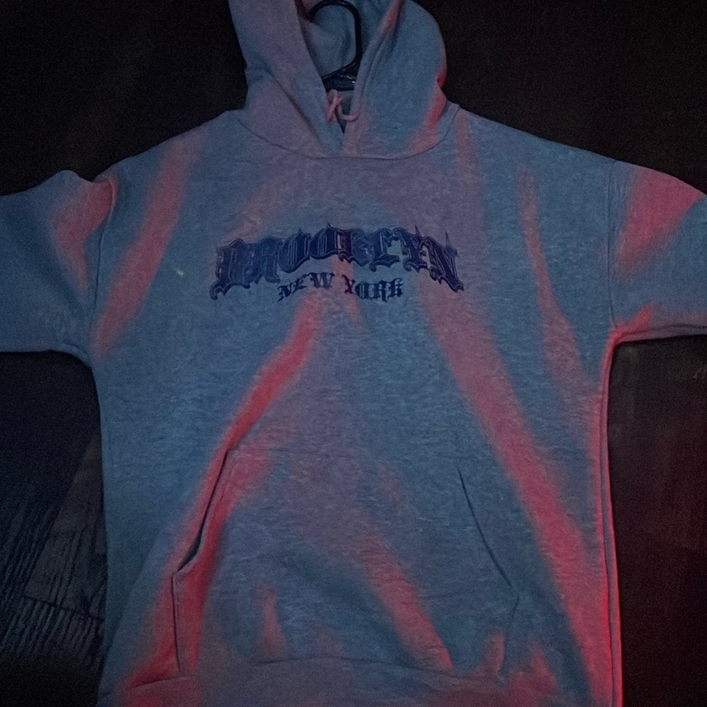 Brooklyn New York gray hoodie